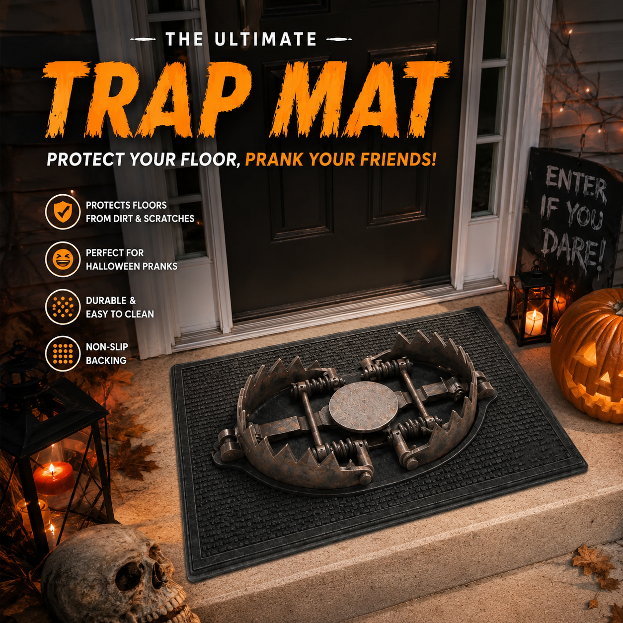 🎃Halloween 3D Soft Trap Mat👻Prank Your Friends