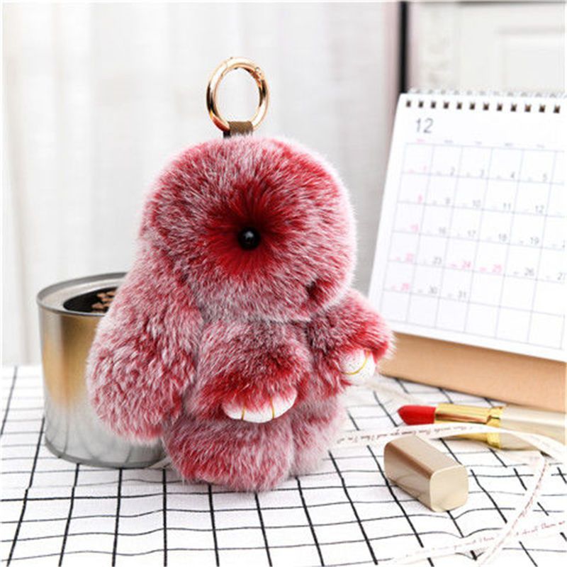Handmade Plush Bunny Keychain