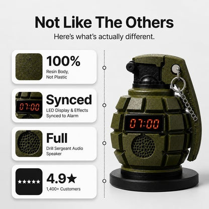 💣Grenade Alarm Clock