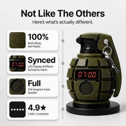 🔥💣Grenade Alarm Clock