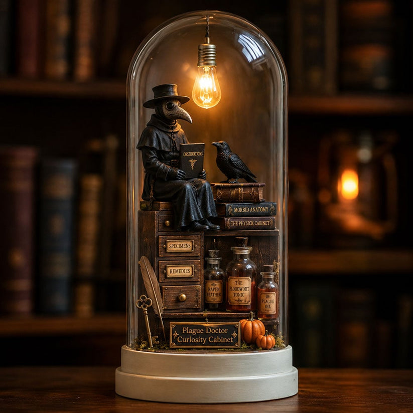 Halloween Glass Dome Miniature Scene Ambient Lamp