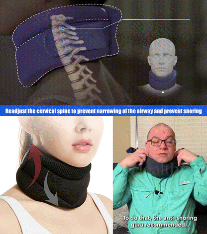 Anti-Snore Cervical Neck Brace, Relieve Neck Pressure & Support Spine