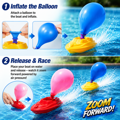 Balloon Speed Boat – Fun Racing Water Toy for Kids & Adults