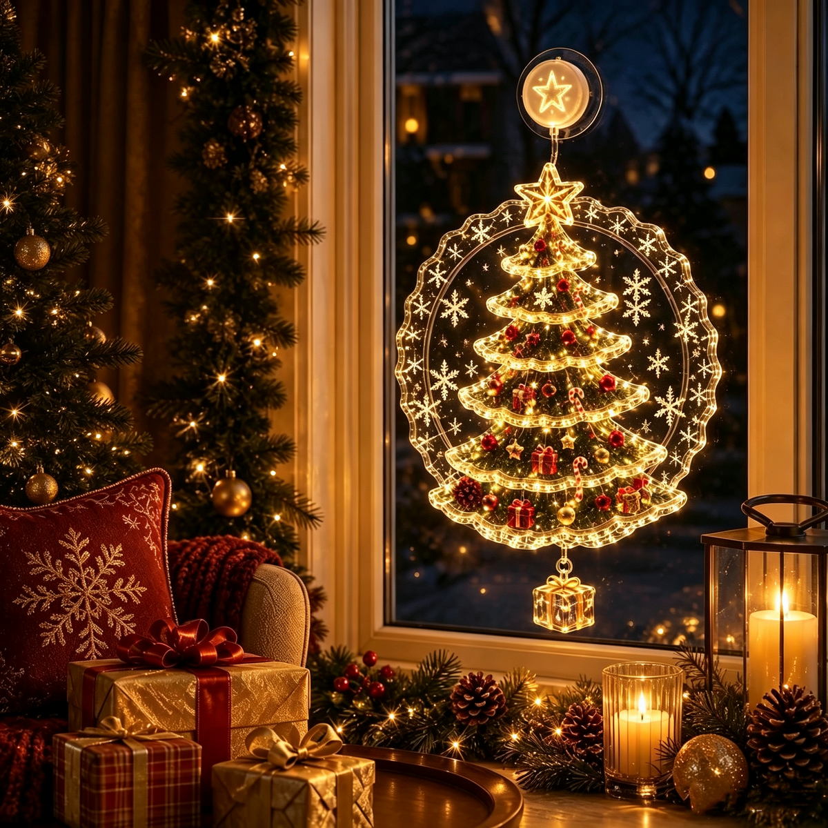 dht™⭐ Christmas Suction Cup Window Light
