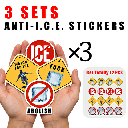 3 SETS ANTI-I.C.E. STICKERS