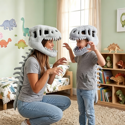  3D Realistic Dinosaur Skeleton Costume Headgear