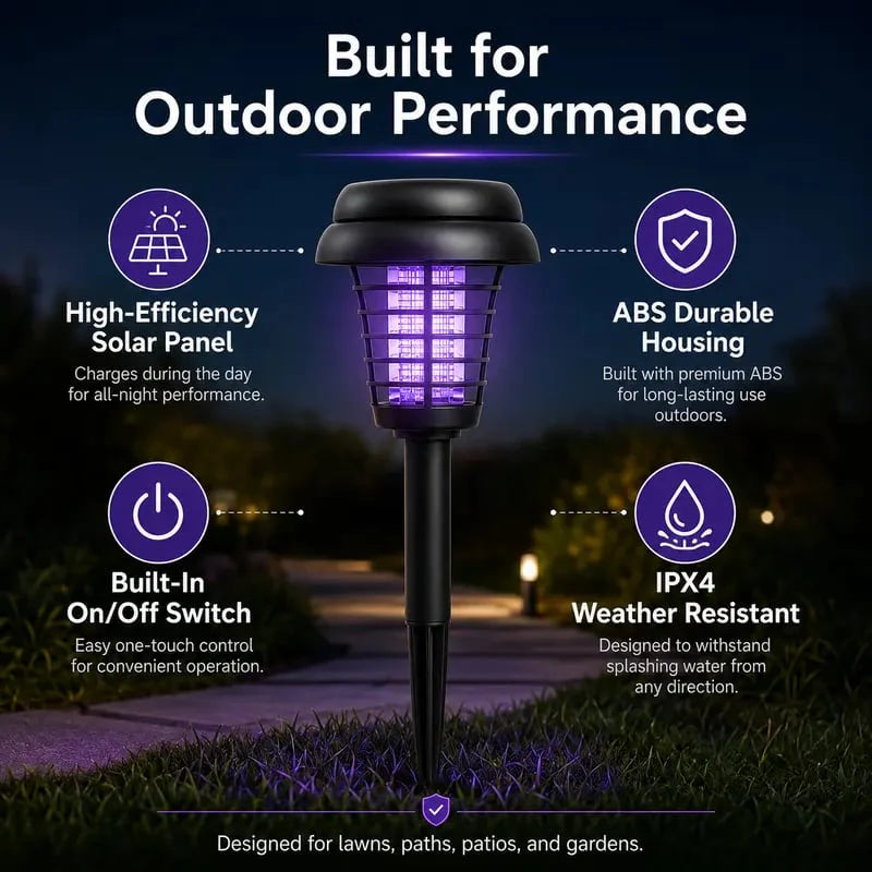 🏠Summer Essentials🦟Solar-Powered UV Mosquito Killer Lamp