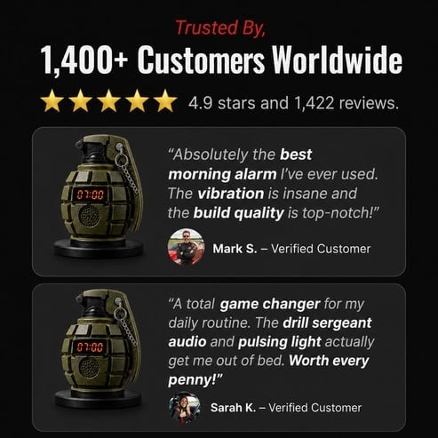 💣Grenade Alarm Clock