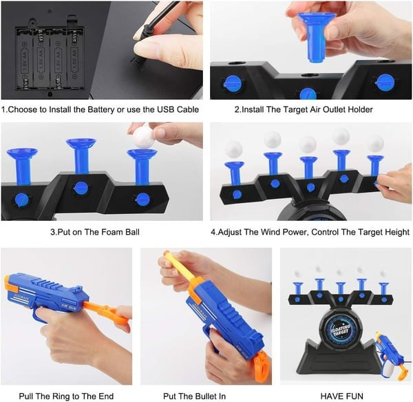 🎯 Fun Floating Target Game – Electric Shooting Toy for Kids!