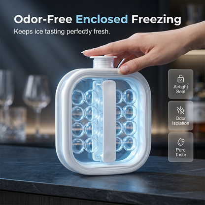 Portable Silicone Ice Ball Maker Bottle 🧊
