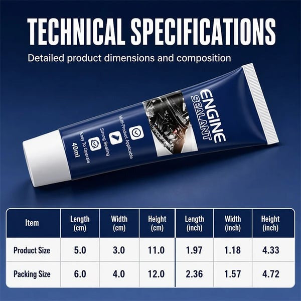 ⚙️ High-Temp Engine Sealant — Multi-Purpose Permanent Leak Repair