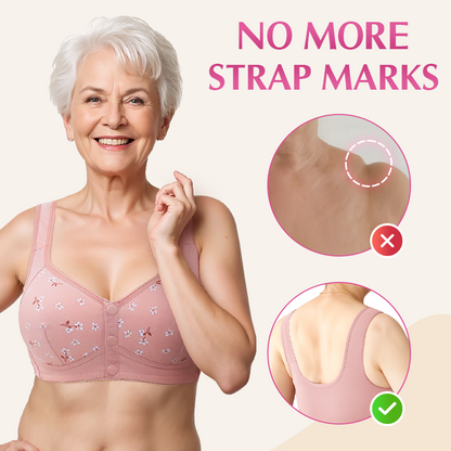 Senior Fit Front Button Bras