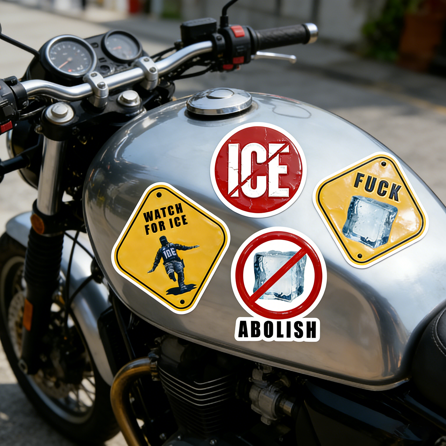 3 SETS ANTI-I.C.E. STICKERS