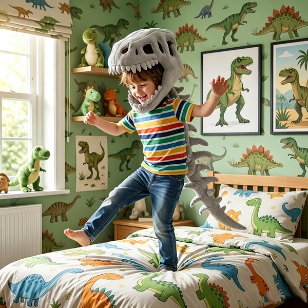 3D Realistic Dinosaur Skeleton Costume Headgear