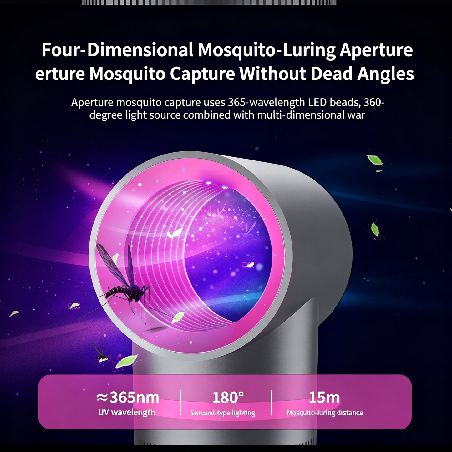 Silent Mosquito Killer Lamp 3D Bionic Killer 