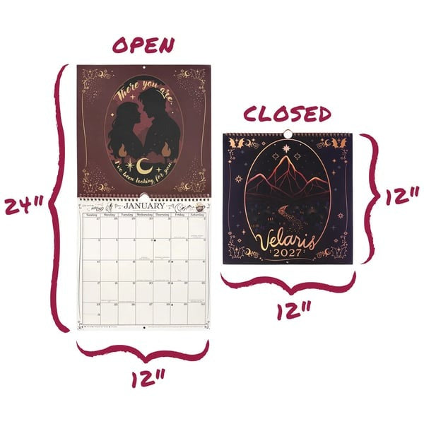 🌙 A Court of Thorns and Roses: Velaris 2027 Weekly Planner ✨ Officially Licensed Fantasy Organizer