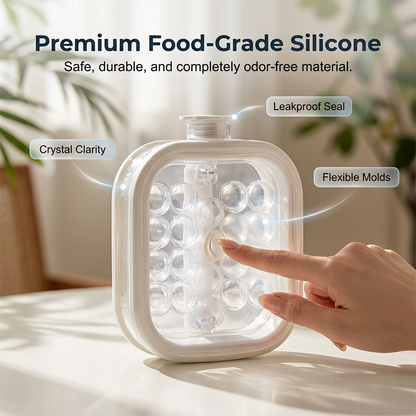 Portable Silicone Ice Ball Maker Bottle 🧊