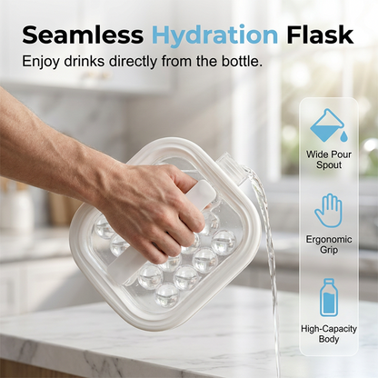 Portable Silicone Ice Ball Maker Bottle 🧊