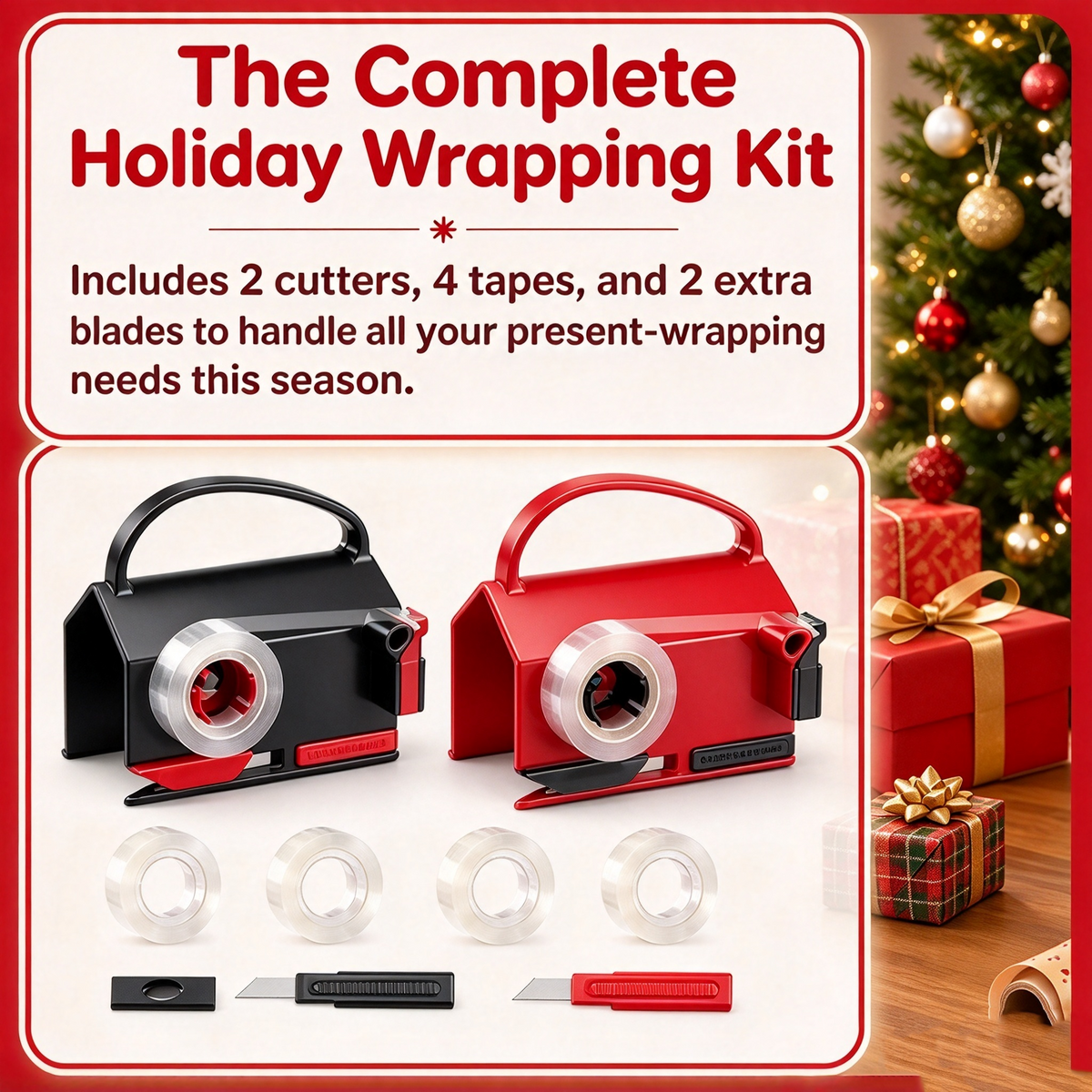 dht™⭐ Christmas Gift Wrapping Paper Cutter Tool