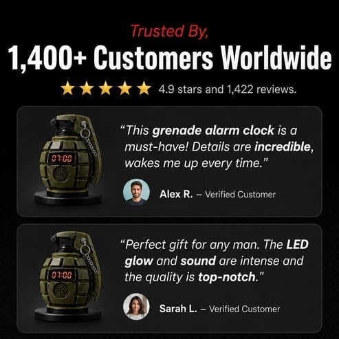 💣Grenade Alarm Clock
