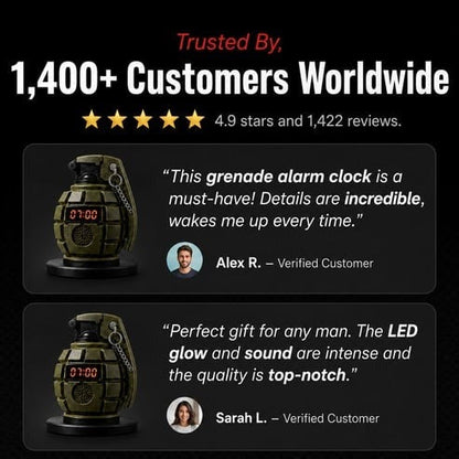 💣Grenade Alarm Clock
