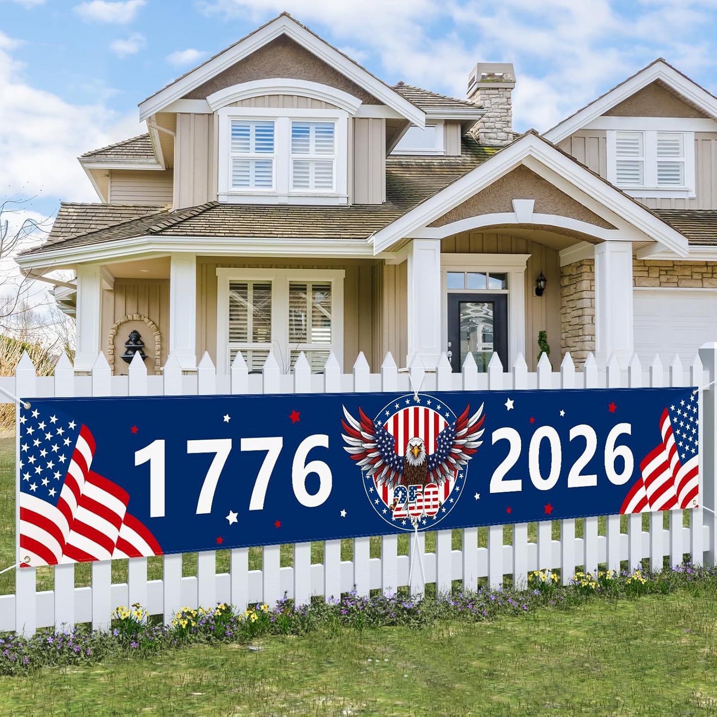 250th Anniversary American Banner Flag