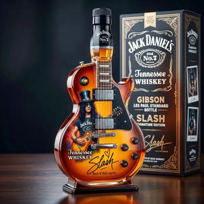 🎁 Father’s Day 50% OFF 👨‍🎤🤘Appetite for Rock: Vintage Sunburst Guitar Figurine Spirit Bottle🎸✨