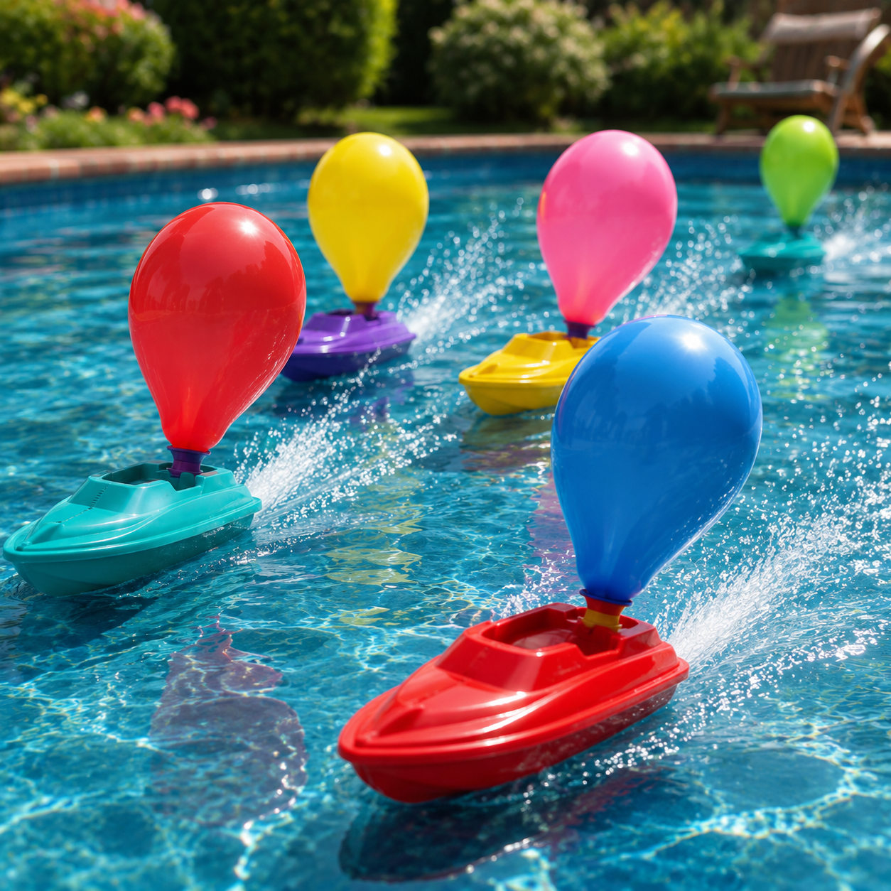 Balloon Speed Boat – Fun Racing Water Toy for Kids & Adults