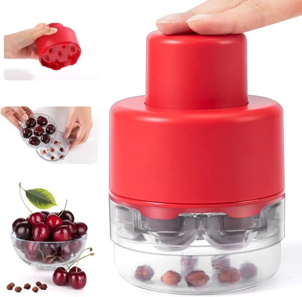 🍒Cherry Pitter Tool: Multi-functional 7-Hole Core Remover for Jam Making🍯