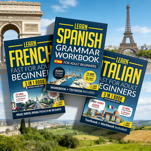 3-in-1 Spanish, French & Italian for Adult