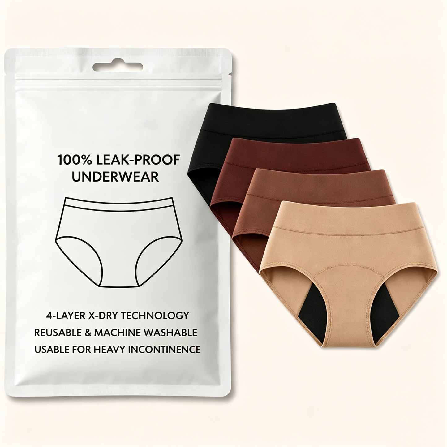  Last Day 50% OFF 100% Leak-Proof Underwear 4-pack🎁