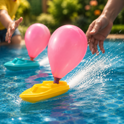 Balloon Speed Boat – Fun Racing Water Toy for Kids & Adults