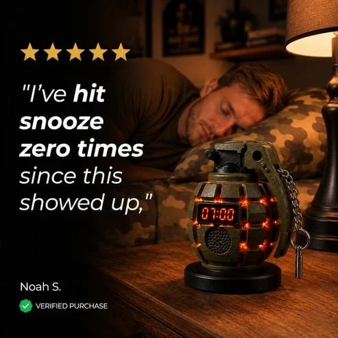🔥💣Grenade Alarm Clock