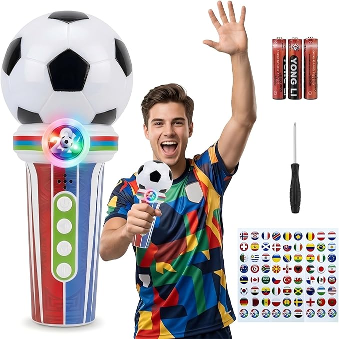 2026 FIFA World Cup Fan Cheering Kit – Whistle, Drum, Recorder & LED Noisemaker