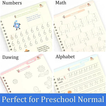 4-Pack Montessori Spanish Copybook Set