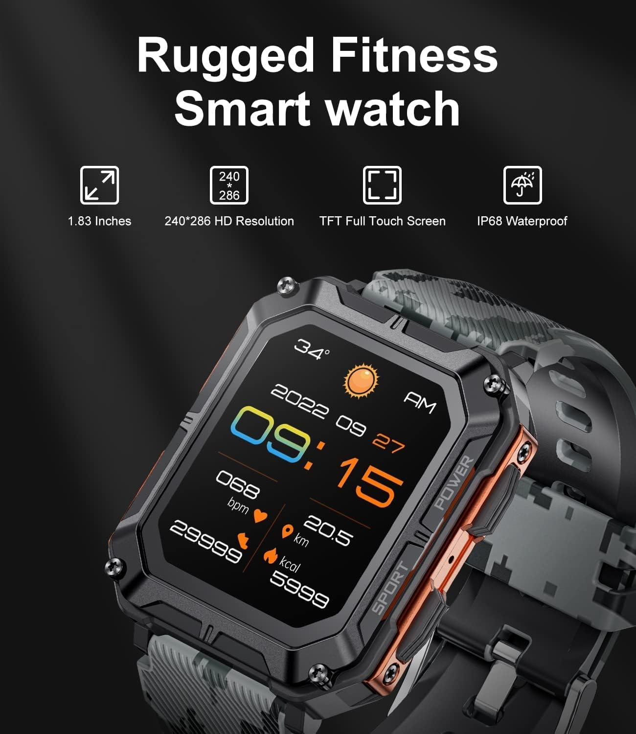 The Indestructible Smart Watch – Outdoor Fitness Tracker