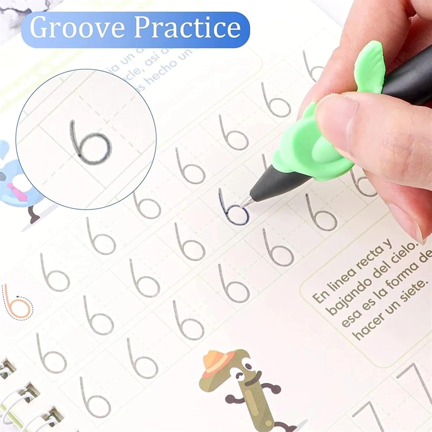 4-Pack Montessori Spanish Copybook Set