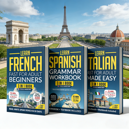 3-in-1 Spanish, French & Italian for Adult