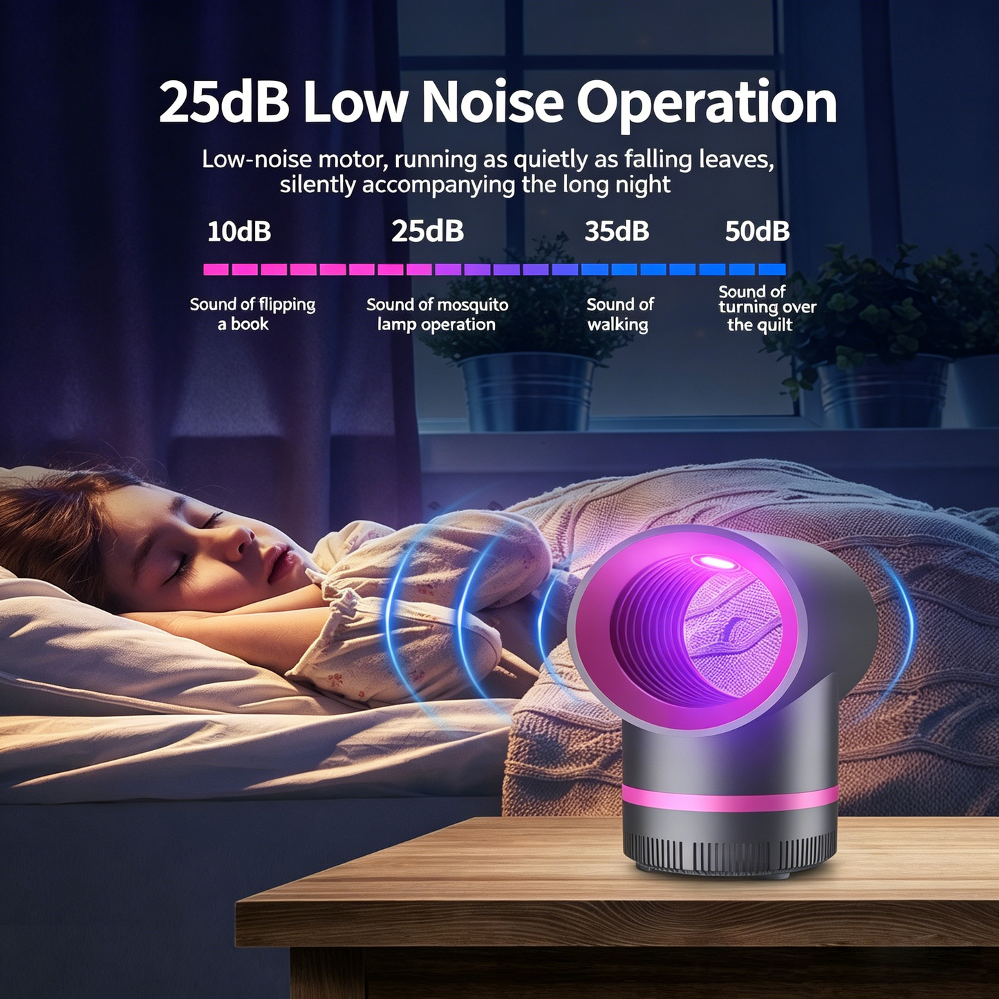 Silent Mosquito Killer Lamp 3D Bionic Killer 