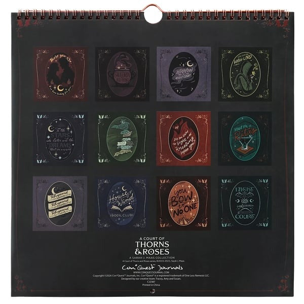 🌙 A Court of Thorns and Roses: Velaris 2027 Weekly Planner ✨ Officially Licensed Fantasy Organizer