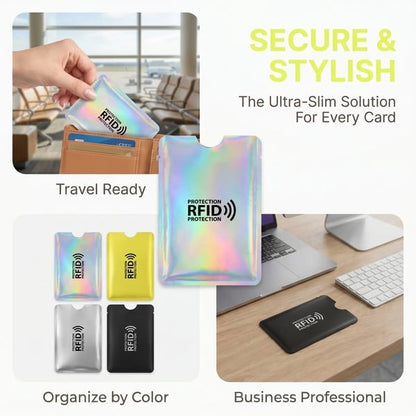 🛡️ 8PK RFID Card Sleeves — Anti-Theft ID Protectors