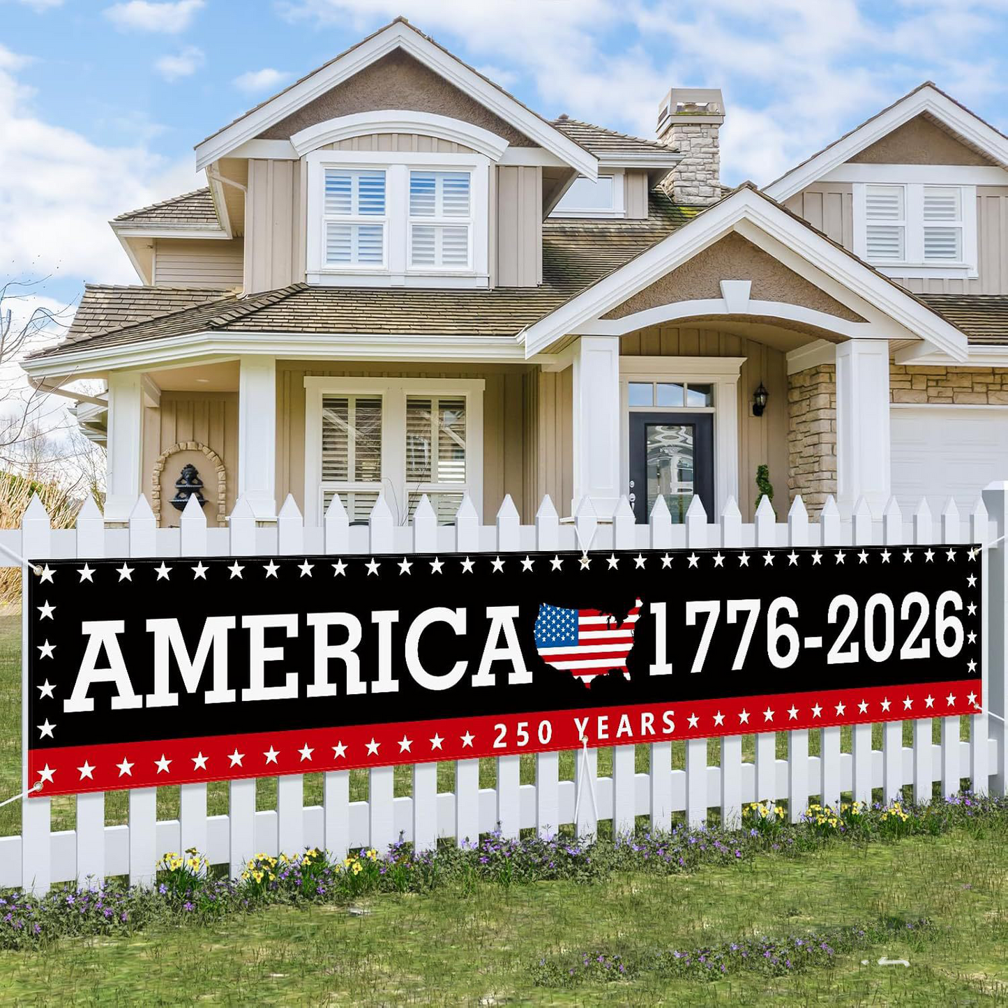 250th Anniversary American Banner Flag