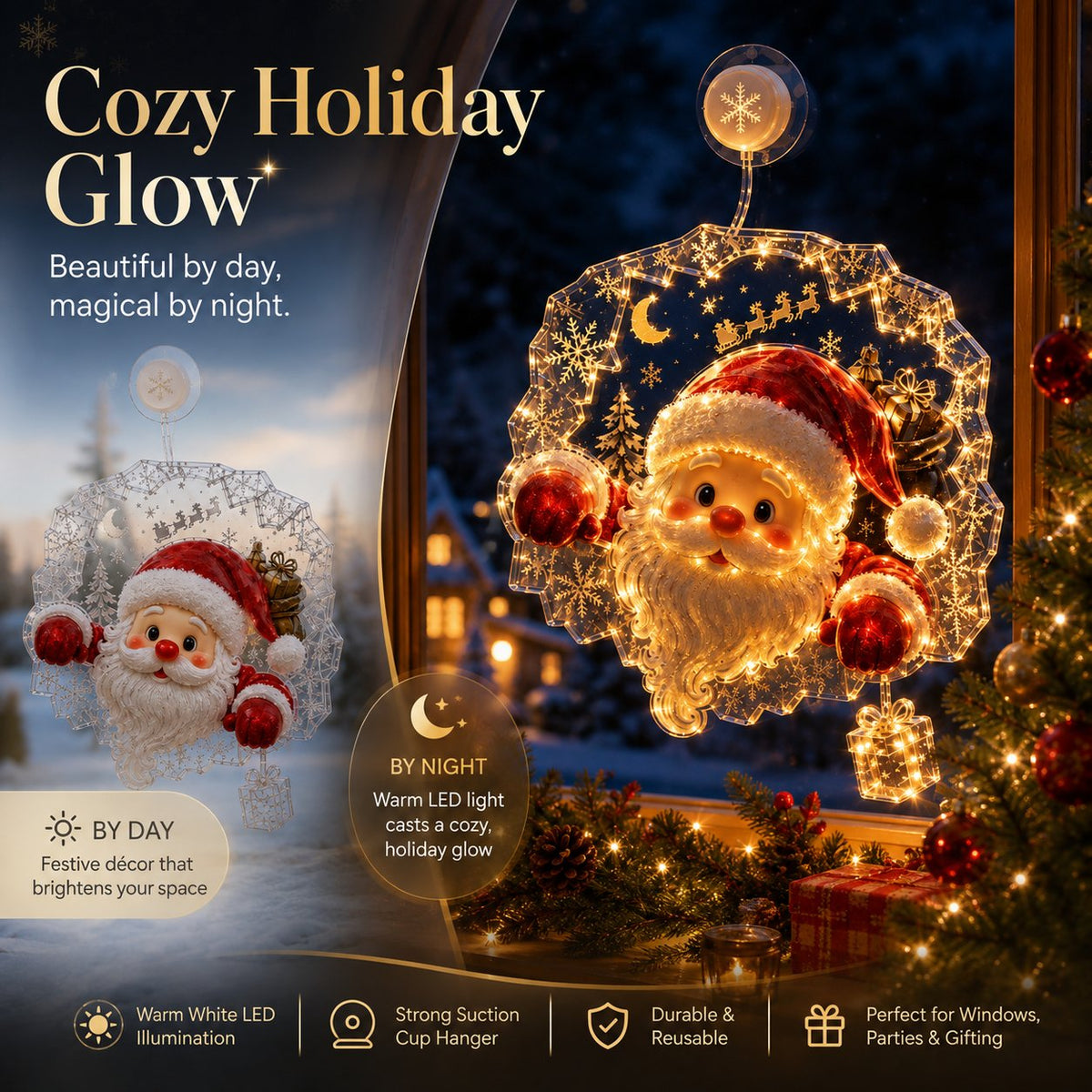 dht™⭐ Christmas Suction Cup Window Light