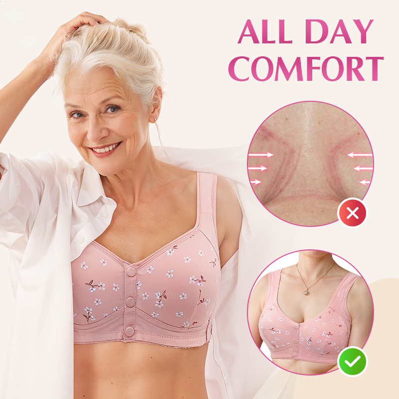 Senior Fit Front Button Bras