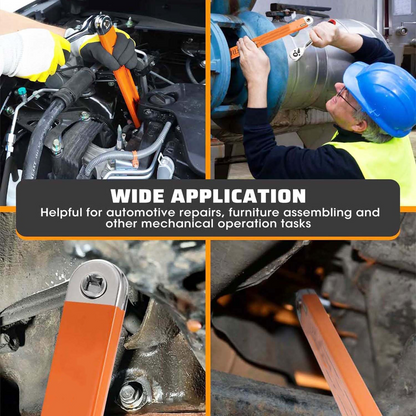 🔧Offset Extension Wrench with 4 Adapters