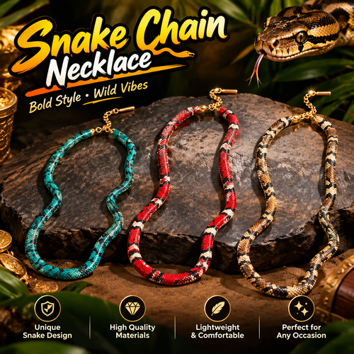 dht™⭐Snake Artificial jewellery - Pendant Necklace