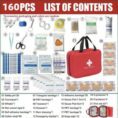 🚨 Waterproof First Aid Kit – Compact Emergency Kit For Home, Car & Outdoor