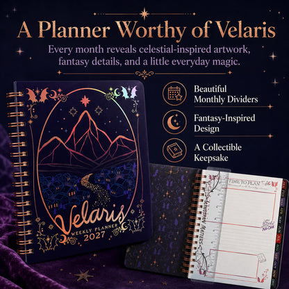 🌙 A Court of Thorns and Roses: Velaris 2027 Weekly Planner ✨ Officially Licensed Fantasy Organizer