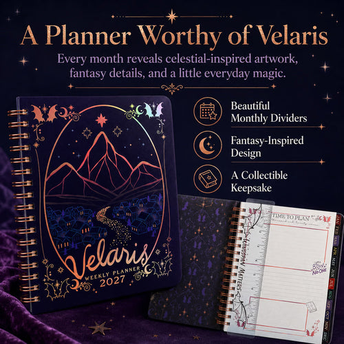 🌙 A Court of Thorns and Roses: Velaris 2027 Weekly Planner ✨ Officially Licensed Fantasy Organizer