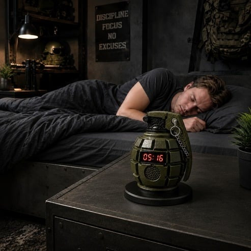 💣Grenade Alarm Clock